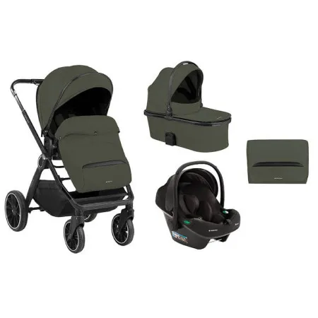KikkaBoo Kolica Tiffany 3in1 set sa autosedištem I-Prime I-size i tvrdom korpom Army Green ( KKB20154 SET )