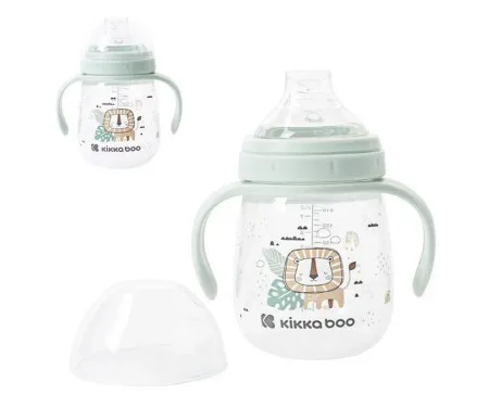 KikkaBoo šolja sa silikonskim piskom Savanna 240ml mint ( KKB31062 )