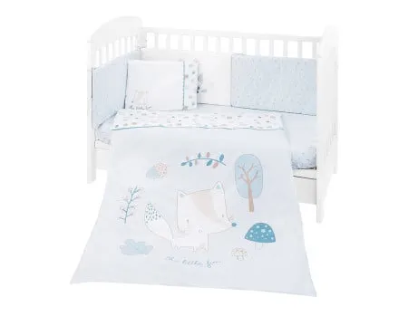KikkaBoo posteljina sa ogradicom 6 pcs 70/140 Little Fox ( KKB60110 )