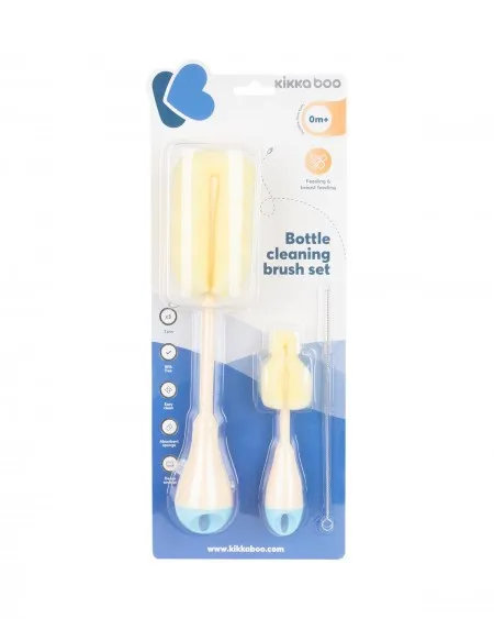 KikkaBoo set četki za čišćenje flašica i cucli 3 dela blue ( KKB40045 )