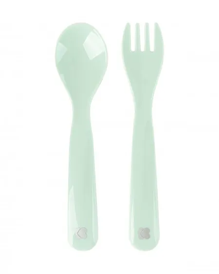 KikkaBoo set kašičica i viljuška PP glossy mint ( KKB40102 )