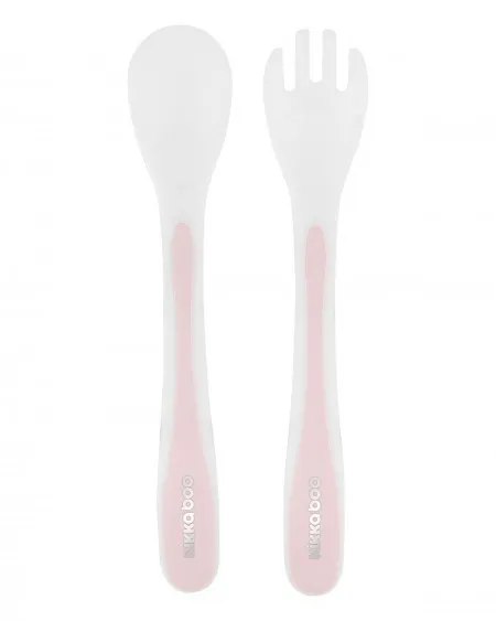 KikkaBoo set kašičica i viljuška PP pink ( KKB40099 )