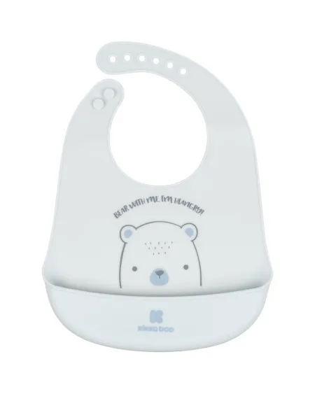 KikkaBoo silikonska portikla Bear with Me blue ( KKB30044 )