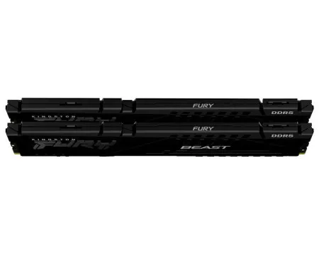 Kingston kf564c32bbek2-64 dimm ddr5 64gb (2x32gb kit) 6400mt/s fury beast black expo