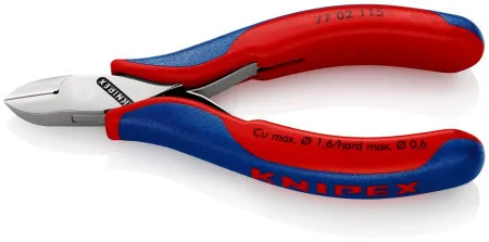 Knipex klešta za bočno sečenje za elektroniku 115 mm ( 77 02 115 )