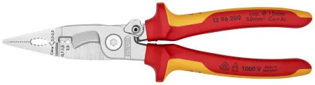 Knipex klešta za električne instalacije izolovane, VDE, hromirane 200 mm ( 13 96 200 )