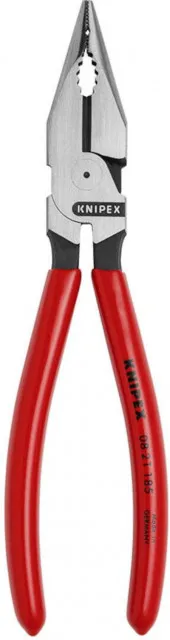 Knipex kombinovana špic klešta 185mm, sa gumiranim ručkama ( 08 21 185 )