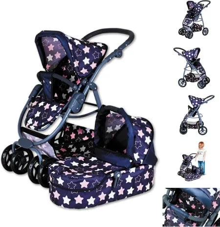 Knorrtoys kolica coco-star blue pink ( 907432 )
