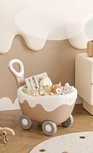 Kolica za ostavu igračaka i guralica 2u1 ( 11806 )