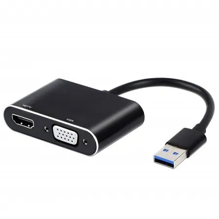 Konvertor 3.0 KT-U2HV023 USB na HDMI + VGA ( 11-514 )