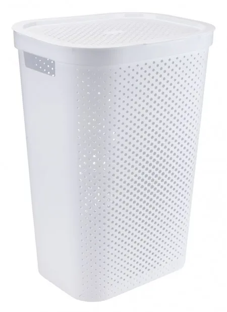 Korpa za veš plastika bela