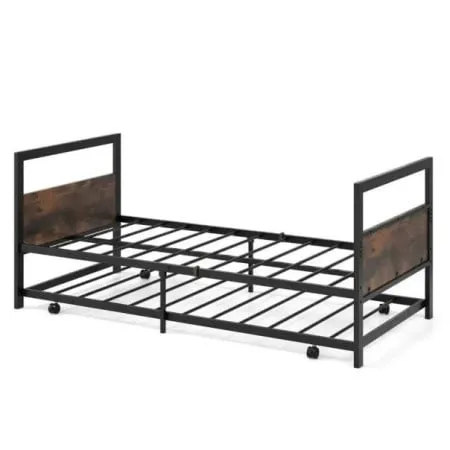 Krevet samac od metala sa pomoćnim krevetom 200x90cm ( 1678 )