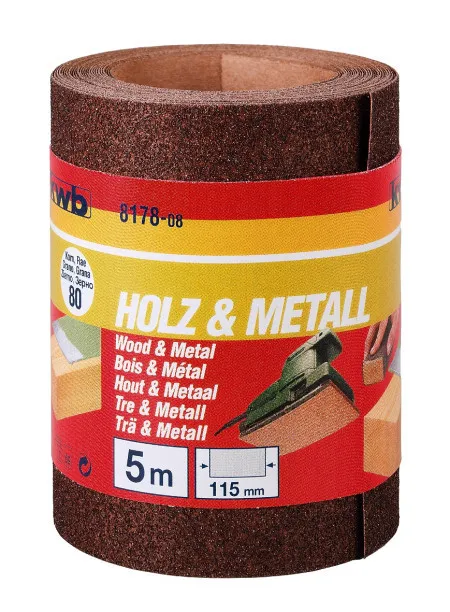 KWB brusna rol-traka 5m 93 GR180 | alu-oksid, za drvo i metal ( KWB 49817718 )