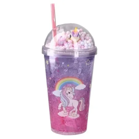 Lavine čaša sa cevčicom plastična jednorog 450ml ( 705525 )