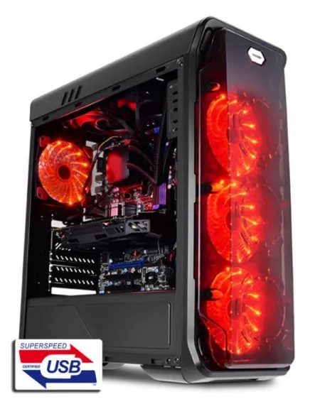 LC Power LC-988B-ON Red Typhoon w/o psu kućište