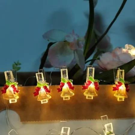 LED svetleći niz štipaljke "zvončići" 0.9m ( ML-C3014 )
