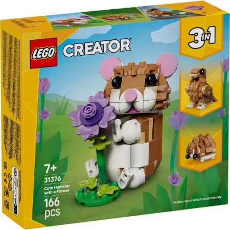 Lego creator cute hamster with a flower ( LE31376 )