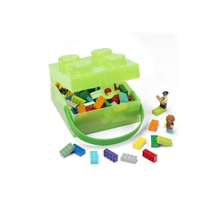 Lego kutija za užinu sa ručkom: Prozirno zelena ( 40240008 )