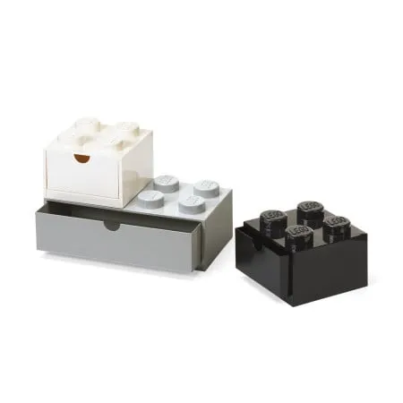 Lego stone fioke set (3 kom): Crna, bela, siva ( 43250801 )