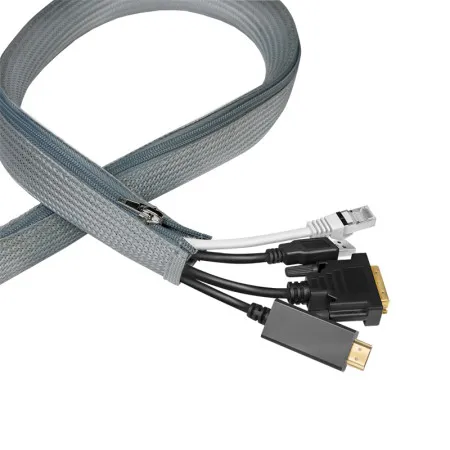 LogiLink fleksibilna zaštita za kablove sa rajfešlusom 1m x 50mm siva ( 4674 )