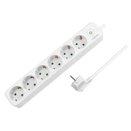 Logilink produžni kabl 6 mesta, prekidač, 1.5m, beli ( 4793 )