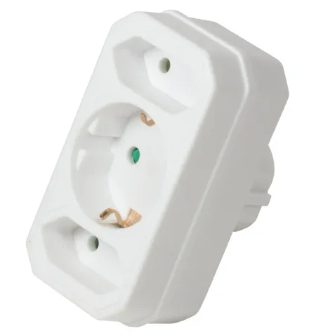 Logilink šuko adapter - lopov 2x CEE 7/16 + 1x CEE 7/3 ( 6001 )