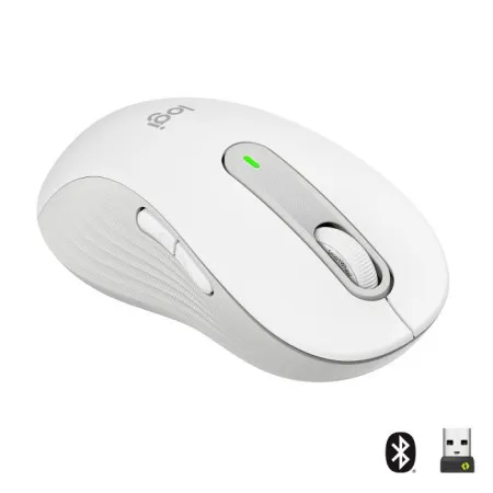 Logitech M650 L wireless mouse Off-White, left