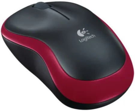 Logitech miš wireless M185 red 910-002240