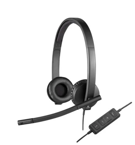 Logitech slušalice sa mikrofonom H570e stereo headset 981-000575