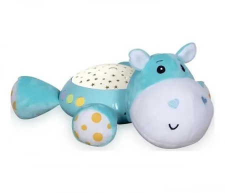 Loreli Bertoni muzička kutija za bebe sa nocnćm svetlom - hippo ( 10280140001 )