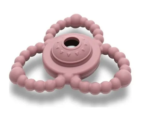 Lorelli silikonska glodalica/zvecka za bebe - natural deep pink ( 10210840002 )