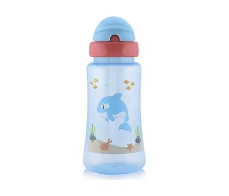 Lorelli sportska solja 300ml sa slamcicom - blue ( 10200930001 )