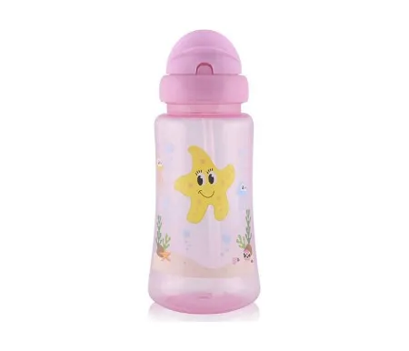 Lorelli sportska solja 300ml sa slamcicom - pink ( 10200930002 )