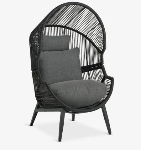 Lounge stolica crna