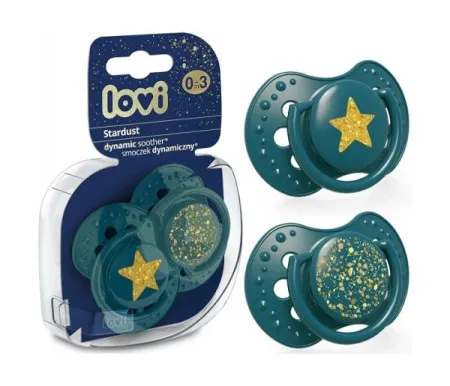 Lovi silicone dynamic varalica 0-3m (2kom) - stardust green ( 22/892_green )