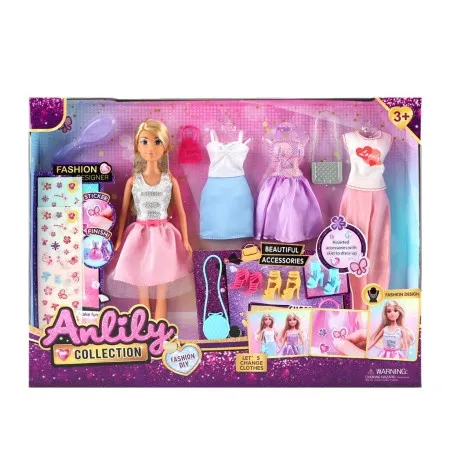 Lutka Anlily sa garderobom i dodacima ( MKU097502 )