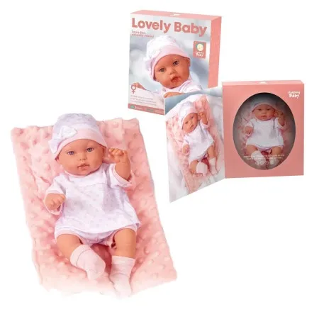 Lutka Lovely Baby 33cm sa jastukom roze ( 1042397 )