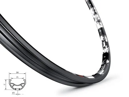 Mach1 felga karma disk 559x21 32 rupe crna ( 70145 )