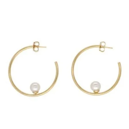 Majorica alba biserne gold mindjuše 8 mm ( 16406.01.1 )