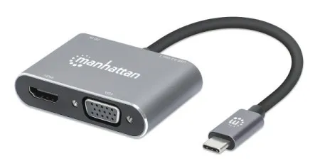 Manhattan 130691 usb-c - vga/hdmi/usb 3.0/pd 87w Docking station