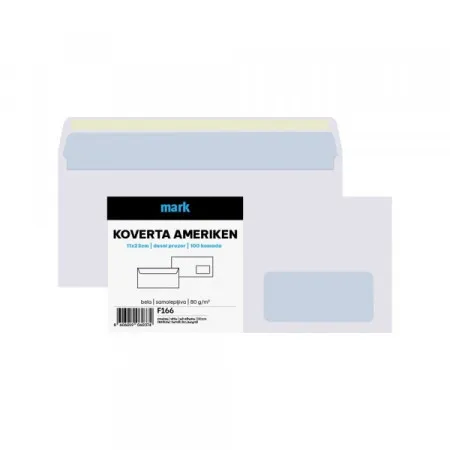 Mark koverte Koverta ameriken DP 11x23cm 100 kom ( F166 )