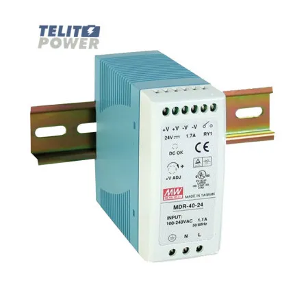 MeanWell 40W Industrijsko napajanje na DIN šini MDR-40-24 ( 2486 )