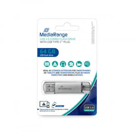 Mediarange mr937 64gb/3.0/combo sa usb type-c plug ( UFMR937/Z )