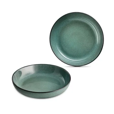 Mehrzer Duboki tanjiri 22cm, Set 2kom, zeleni, ART CERAMICS ( 728494 )