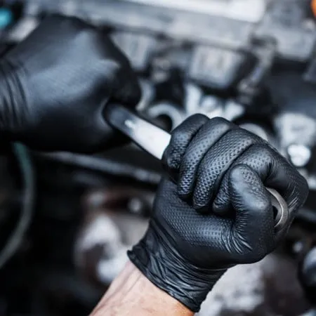 Mercator medical jednokratne rukavice mercator gogrip pro crne bez pudera veličina l ( rp3006000l )