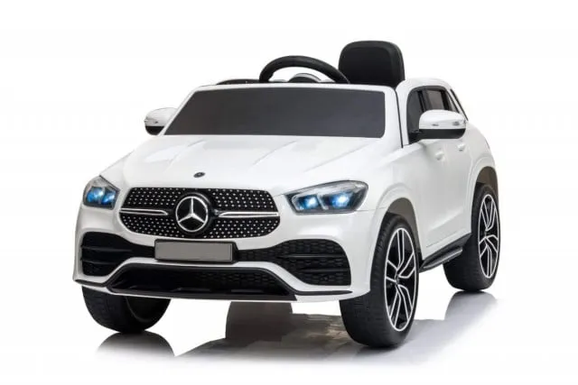 Mercedes GLE 450 AMG - Beli Licencirani Auto na akumulator sa kožnim sedištem i mekim gumama