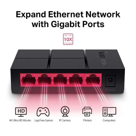 Mercusys Switch 10/100/1000 5-port MS105G ( US106 )