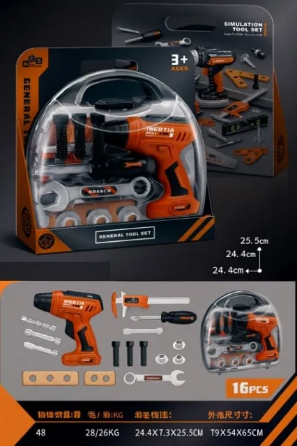 Merx alat kofer 16 pcs sa bušilicom ( ms34585 )