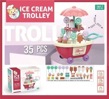 Merx kolica sa sladoledom 35 pcs ( ms32063 )