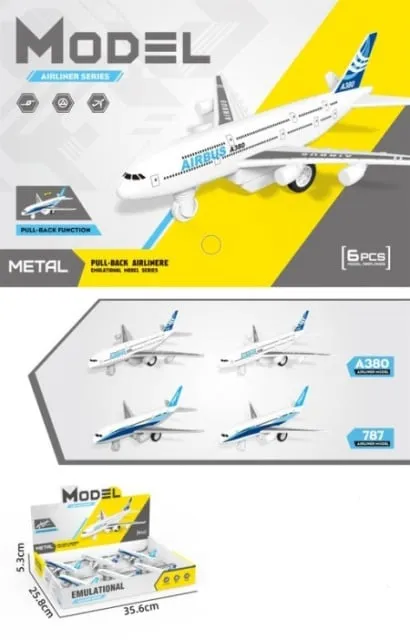 Merx metalni aviončići u displeju 6 pcs ( ms70196 )
